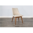 Pemberly Row Upholstered Dining Chair with Tapered Wood Legs (Set of 2)
