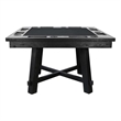 Pemberly Row Black Square Reversible Poker and Dining Table with Storage