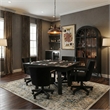 Pemberly Row Black Square Reversible Poker and Dining Table with Storage