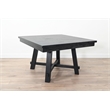 Pemberly Row Black Square Reversible Poker and Dining Table with Storage