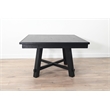 Pemberly Row Black Square Reversible Poker and Dining Table with Storage