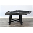Pemberly Row Black Square Reversible Poker and Dining Table with Storage