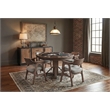 Pemberly Row Reversible Round Dining and Poker Table with Cup Holders