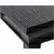 Pemberly Row Wood Writing Desk with Ball-Bearing Drawers in Ebony Black