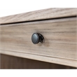 Pemberly Row Traditional Wood Double Pedestal Executive Desk in Natural Oak