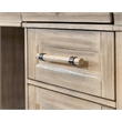 Pemberly Row Traditional Wood Double Pedestal Executive Desk in Natural Oak