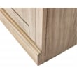 Pemberly Row Wood Bookcase with Doors and Adjustable Shelves in Natural Oak
