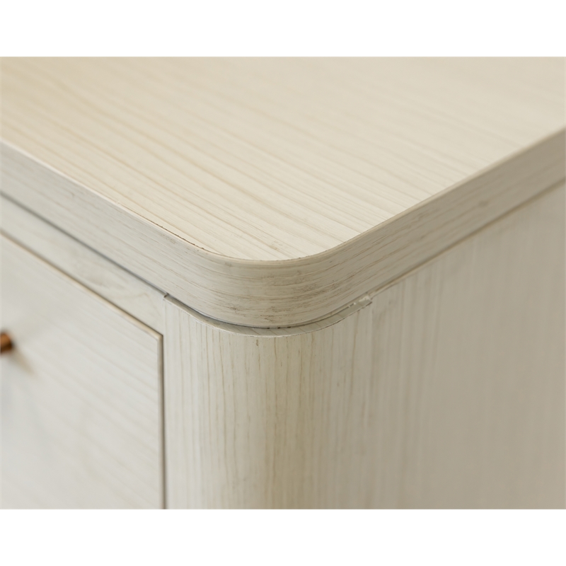 Pemberly Row Contemporary Laminate Wood Lateral File Cabinet in Soft White