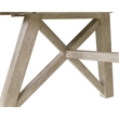 Pemberly Row Rectangular Extension Dining Table with X-Base in Light Tan