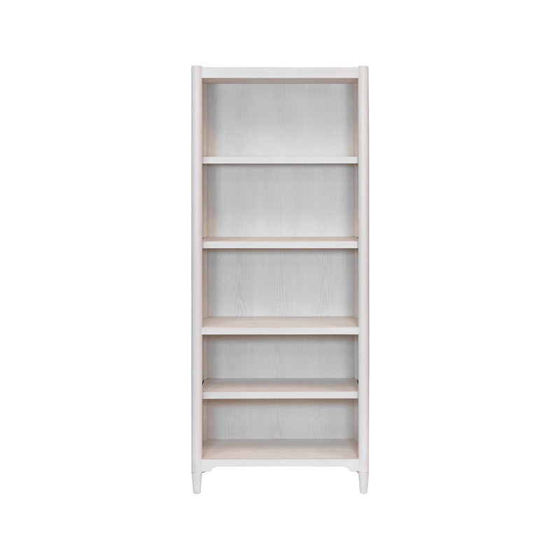 Pemberly Row Fully Assembled Open Bookcase with Adjustable Shelves in White