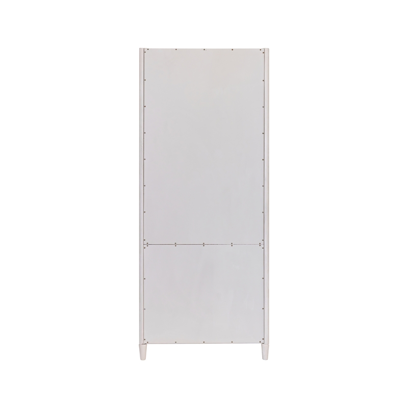 Pemberly Row Fully Assembled Open Bookcase with Adjustable Shelves in White
