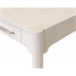 Pemberly Row Modern Wood Writing Desk with Ball Bearing Drawers in White