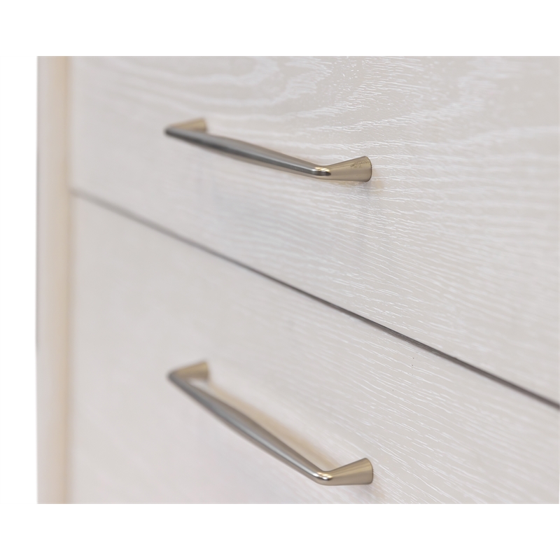 Pemberly Row Lateral File Cabinet with Locking Drawer Fully Assembled in White