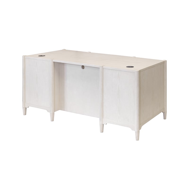 Pemberly Row Double Pedestal Executive Desk with File Drawers Fully Assembled