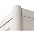 Pemberly Row Wood Credenza Desk w/ Hutch & File Drawers Fully Assembled in White