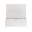 Pemberly Row Wood Credenza Desk w/ Hutch & File Drawers Fully Assembled in White