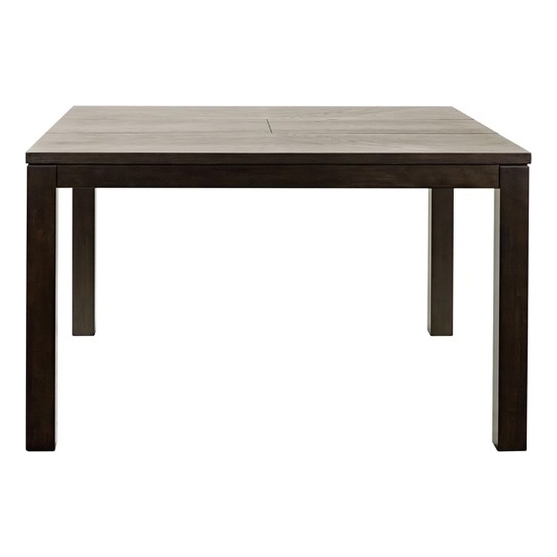 Pemberly Row Square Counter Height Extension Dining Table in Espresso Black