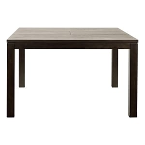 Pemberly Row Square Counter Height Extension Dining Table in Espresso Black