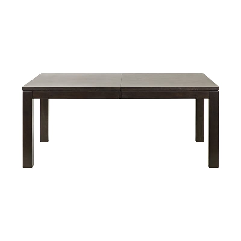 Pemberly Row Extension Dining Table with Diamond Veneer in Espresso Black