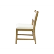 Pemberly Row Upholstered White Oak Dining Chairs Set of 2 in Light Brown