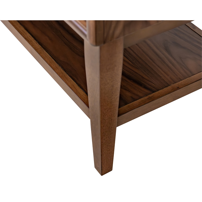 Pemberly Row Wood Sideboard with Drawers and Doors Fully Assembled in Walnut