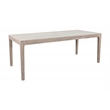 Pemberly Row 7Pc Wood Dining Set with Wire-Brushed Finish in Frost Gray & Wheat