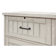 Pemberly Row Rustic Wood Lateral File w/ Locking Drawer Fully Assembled in White