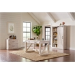 Pemberly Row Rustic Wood Lateral File w/ Locking Drawer Fully Assembled in White