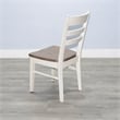 Pemberly Row Solid Wood Ladderback Dining Chair with Two-Tone Finish (Set of 2)
