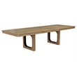 Pemberly Row 7-Piece Extendable Oak Dining Set with Ladderback Chairs in Natural