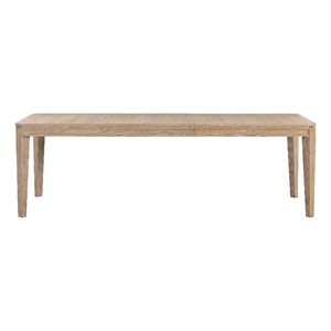 Pemberly Row 78-96&quot Extendable Dining Table with Canted Legs in Mocha Brown