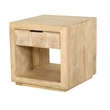 Pemberly Row 3Pc Wood Cocktail & End Table Set with Storage in Bleached Natural