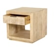 Pemberly Row 3Pc Wood Cocktail & End Table Set with Storage in Bleached Natural