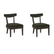 Pemberly Row Side Chairs in Green Velvet & Solid Beechwood -  Set of 2