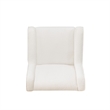 Pemberly Row Swivel Rocker Chairs in White Sherpa Upholstery - Set of 2