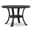 Pemberly Row 5-Piece Dining Set with Rustic Table and 2 Folding Chairs