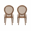 Pemberly Row Dining Room Set - 6 Upholstered Chairs and Oak Wood Table
