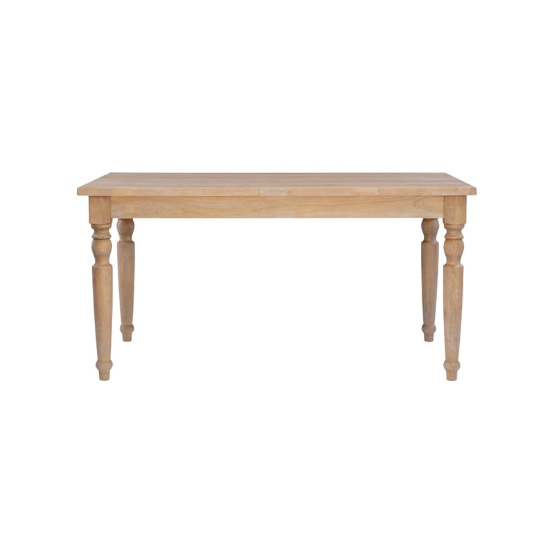 Pemberly Row Dining Room Set - 6 Upholstered Chairs and Oak Wood Table