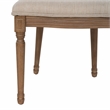 Pemberly Row Dining Room Set - 6 Upholstered Chairs and Oak Wood Table