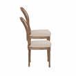 Pemberly Row Dining Room Set - 6 Upholstered Chairs and Oak Wood Table