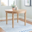 Pemberly Row 5-Piece Dining Set - Oak Table & Slat Back Chairs in Natural
