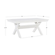 Pemberly Row Dining Set - Smokey White Table and 6 Chairs
