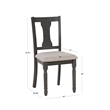 Pemberly Row 5-Piece Dining Set with Smokey White & Gray Table and Chairs