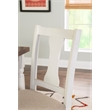 Pemberly Row 5Pc Dining Set with White and Honey Brown Table and 4 Chairs