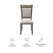 Pemberly Row Pewter Dining Set with Round Table and 4 Side Chairs