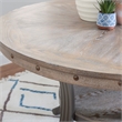 Pemberly Row Pewter Dining Set with Round Table and 4 Side Chairs