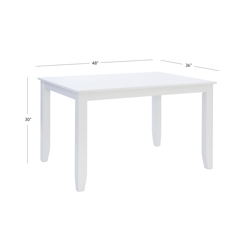 Pemberly Row Counter Height Dining Set with 6 Stools and Table in White