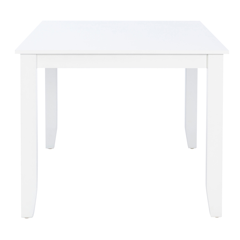 Pemberly Row Counter Height Dining Set with 6 Stools and Table in White