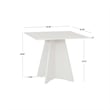 Pemberly Row 2-Piece Dining Set with Storage Nook and Geometric Pedestal Table