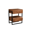 Pemberly Row 3-Piece Live Edge Solid Wood Acacia Bedroom Set in Brown